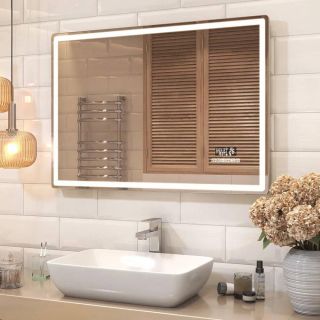 Зеркало с подсветкой Vigo Geometry Media voice 052 120 см